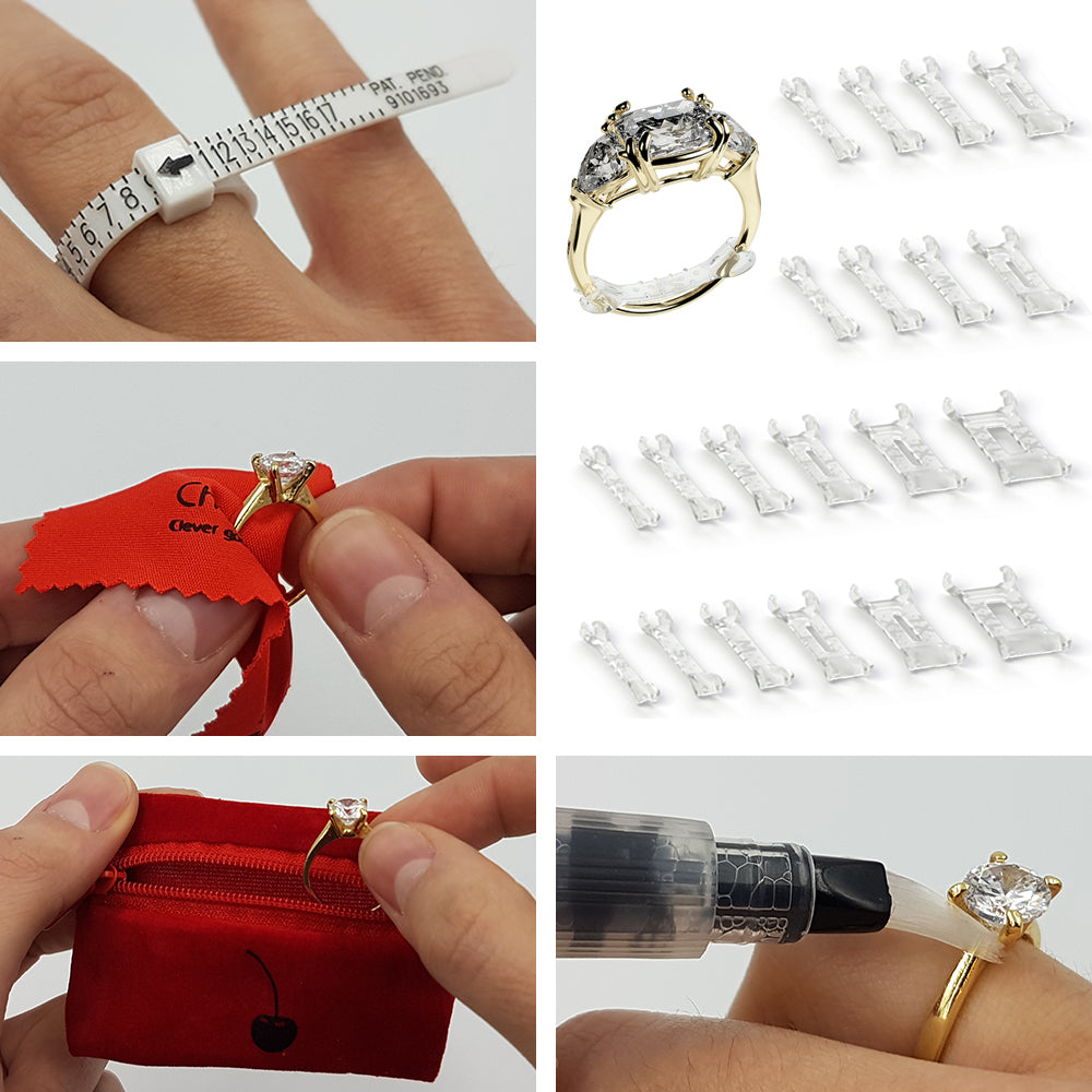 16 Pieces Ring Sizer Adjuster For Loose Rings, 4 Sizes Ring Guard With  Jewelry