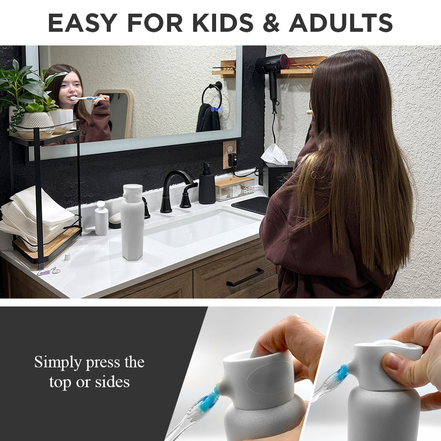 CANOVA Self-Closing Toothpaste Dispensing System – Chrome Cherry LLC