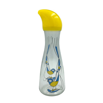 Chirpy Jug Glass Water Carafe Tweeting Bottle 1L (34 oz)