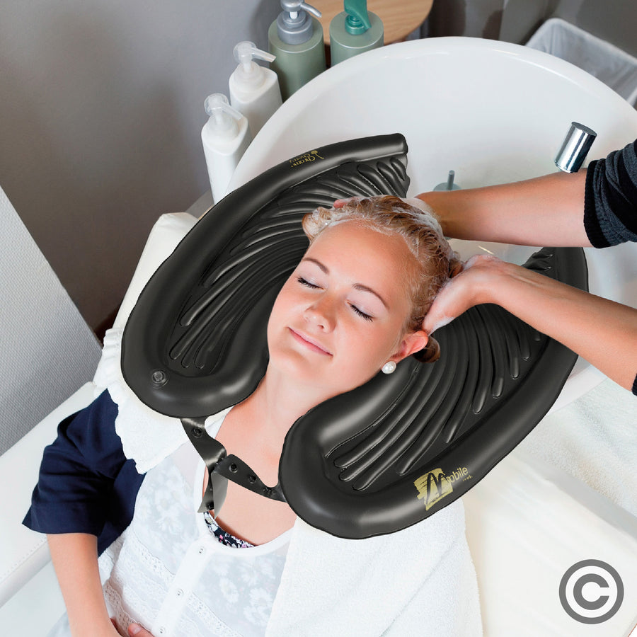 Mobile Salon Inflatable Basin for Washing Hair in Bed and at Home