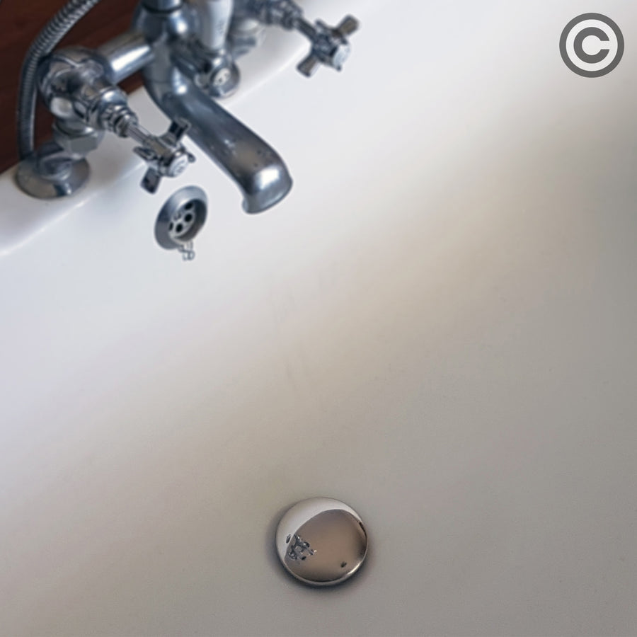 Tub Flo Stainless Steel Hair Catcher for Shower, Tub, and Sink Drains - Fits Most Drains with No Installation